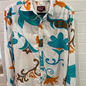 RETRO BOHO Appliquéd wild colored Women's blouse by Vintage Red